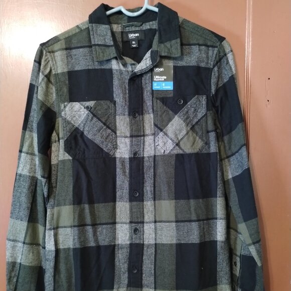 Urban Pipeline Boys Ultimate SuperSoft Flannel Shirt Size XL NWO - Picture 1 of 4